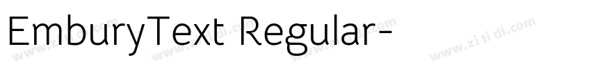 EmburyText Regular字体转换